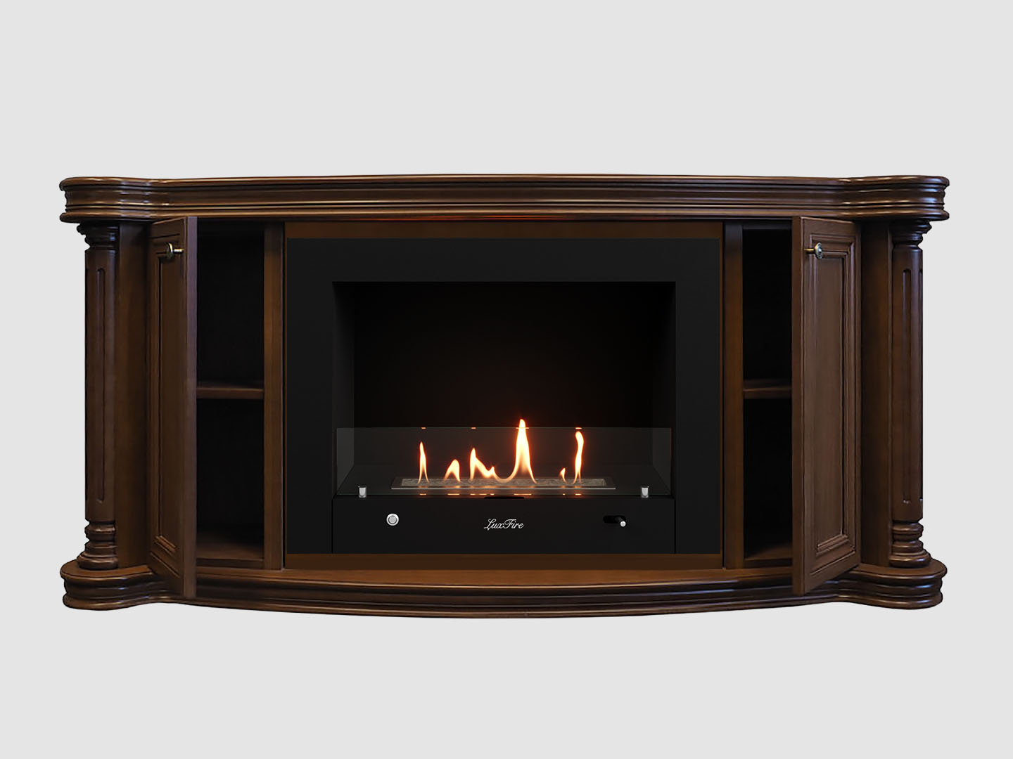 Каминный портал МДФ "Бетховен 1500" с биокамином Lux Fire "Фаер Бокс 4 - 30" (темный орех) Каминный портал МДФ "Бетховен 1500" с биокамином Lux Fire "Фаер Бокс 4 - 30" (темный орех) по цене 155 300 руб.