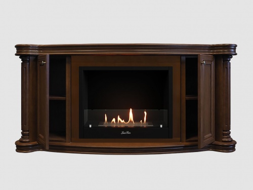 Каминный портал МДФ "Бетховен 1500" с биокамином Lux Fire "Фаер Бокс 1 - 30" (темный орех) Каминный портал МДФ "Бетховен 1500" с биокамином Lux Fire "Фаер Бокс 1 - 30" (темный орех)