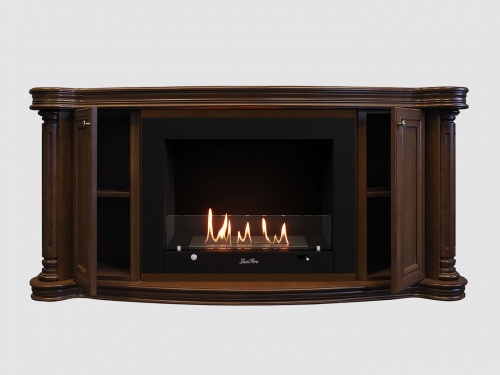 Каминный портал МДФ "Бетховен 1720" с биокамином Lux Fire "Фаер Бокс 3 - 33" (темный орех) Каминный портал МДФ "Бетховен 1720" с биокамином Lux Fire "Фаер Бокс 3 - 33" (темный орех)