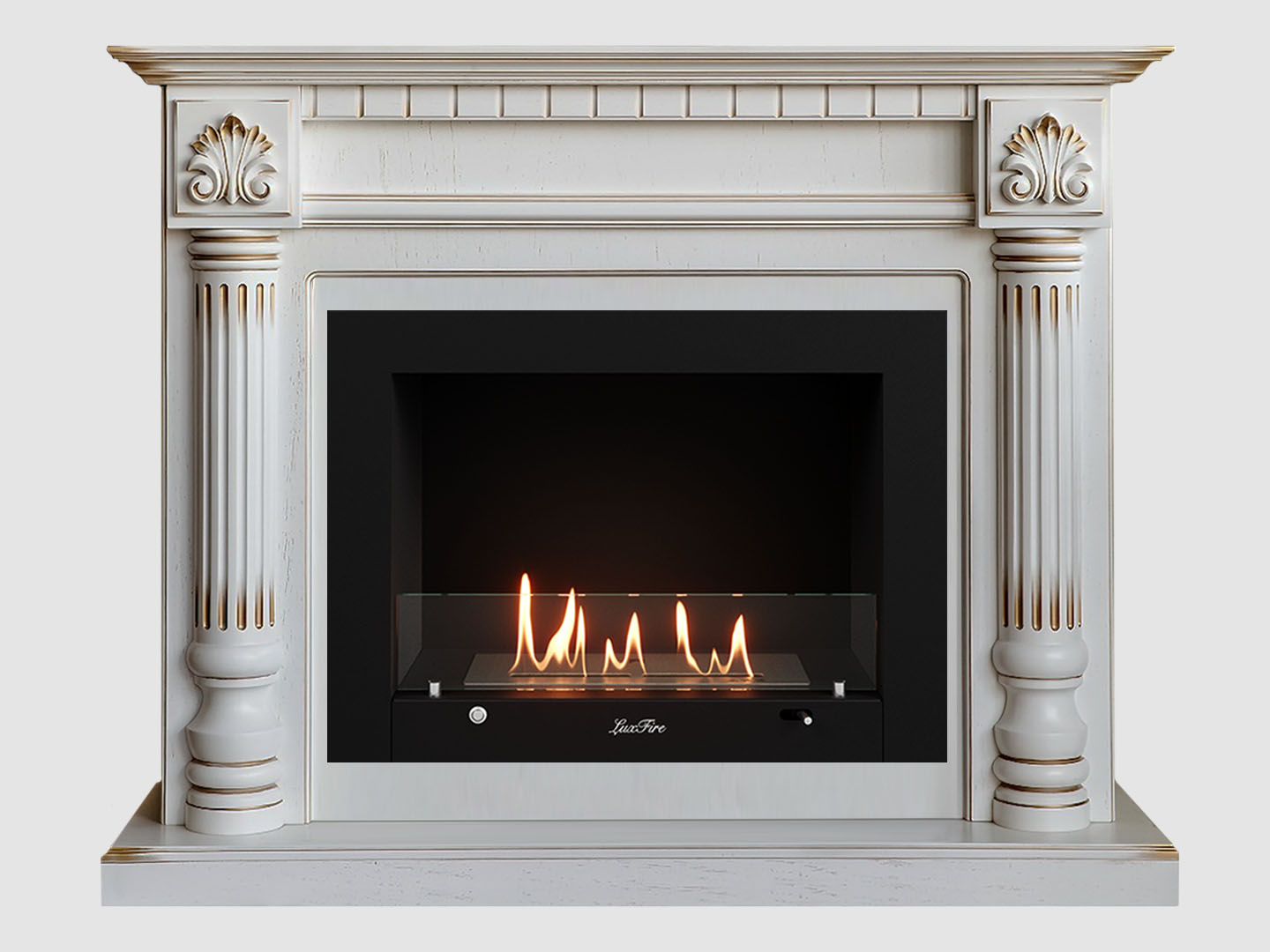 Каминный портал МДФ "Македония 1300" с биокамином Lux Fire "Фаер Бокс 3-30" (белый) Каминный портал МДФ "Македония 1300" с биокамином Lux Fire "Фаер Бокс 3-30" (белый) по цене 128 800 руб.