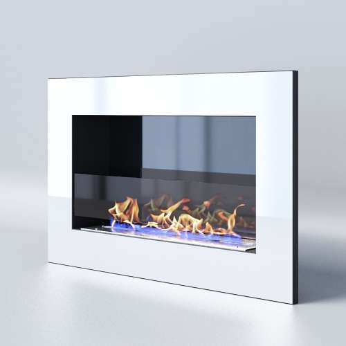 Биокамин "Русский огонь" Хай-тек 800V встраиваемый (высота 500мм.) с декоративным стеклом (стемалитом)