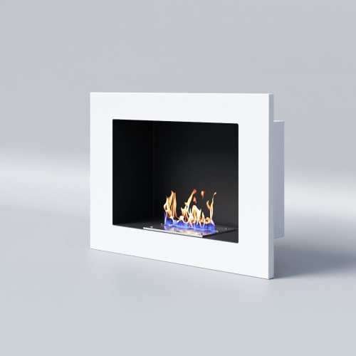 Биокамин "Русский огонь" Лайт Бланк 550V с декоративным стеклом (стемалитом)