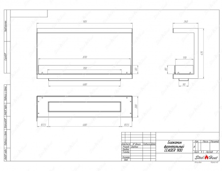 Биокамин фронтальный SteelHeat Leader 900 стекло Биокамин фронтальный SteelHeat Leader 900 стекло по цене 37 049 руб.
