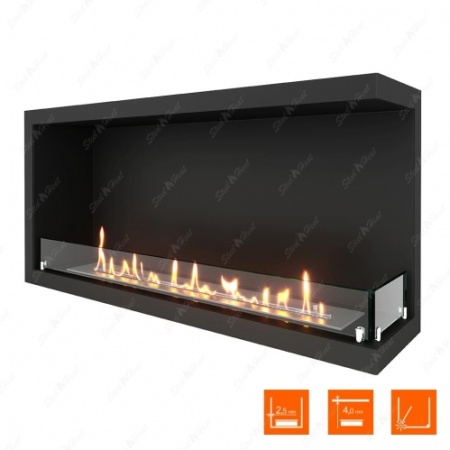 Биокамин угловой SteelHeat Leader 1000 правый стекло по цене 38 931 руб.