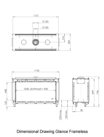 Газовый камин Faber Glance