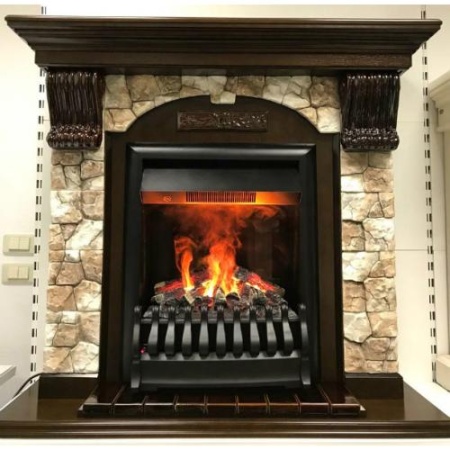 Dublin арочный камень цветной (темный орех)+Oregan 3D