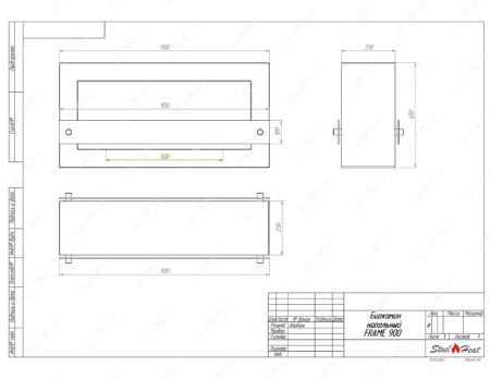 Биокамин SteelHeat WALL FRAME ONE 900 белый, стекло Биокамин SteelHeat WALL FRAME ONE 900 белый, стекло по цене 52 290 руб.